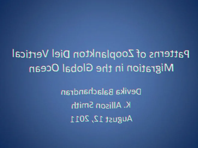 zooplankton diel migration